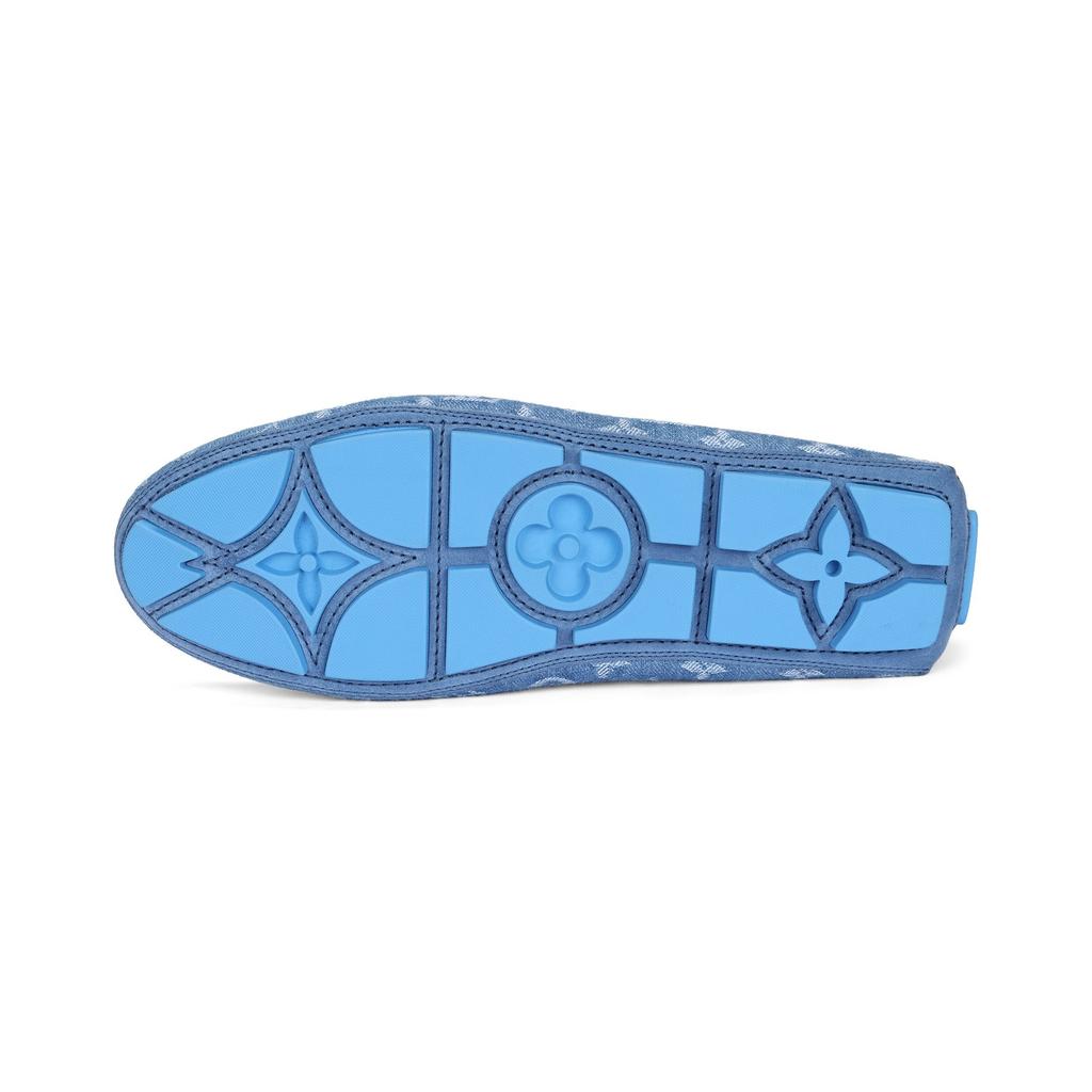 Louis Vuitton Lv Driver Moccasin Shoes 'Blue Denim Monogram With Blue' 1ABF63