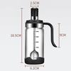 Glass Spice Container Kitchen Seasoning Jar with Spoon Salt Storage Bottle Airtight Leakproof Organizer for Cooking Supplies