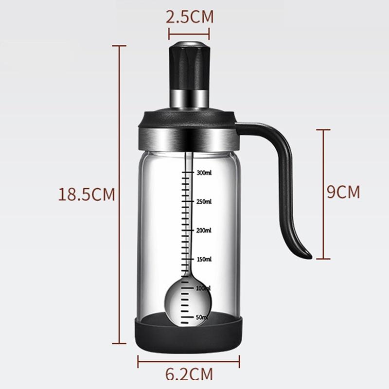 Glass Spice Container Kitchen Seasoning Jar with Spoon Salt Storage Bottle Airtight Leakproof Organizer for Cooking Supplies