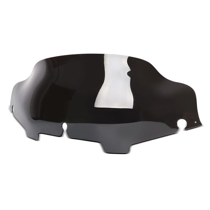 Set: Paré-Brise Wave 8" compatible avec Harley Davidson Electra-Street Glide 96-13 noir + Pare-brise Wave 6"