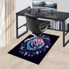 Shimmering Crystal Rose Chair Mat Office Carpet, Oversized Rug for Home Decor, Sofa Mat, Desk Pad Gift, Suitable for Bedroom, Living Room, Any Room