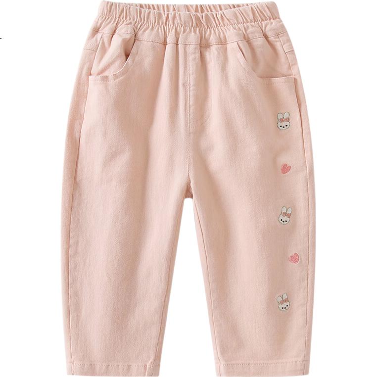 VOONLIE Girls' Pants Spring Collection 2026 New Stylish Children's Casual Trousers Long Pants Baby Versatile Straight-Leg Pants Spring And Autum