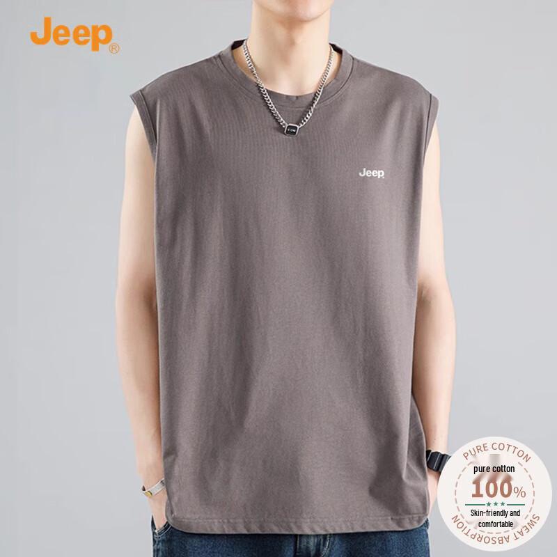 JEEP Men s Casual Cotton Sleeveless Tank Top M