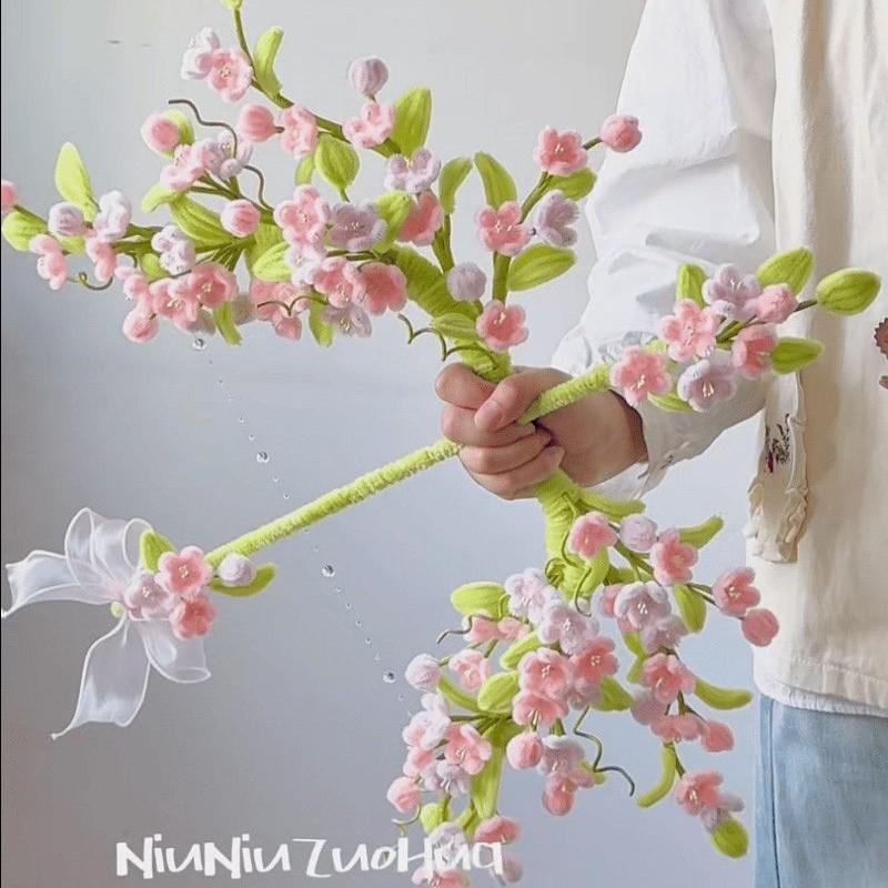 Spring Peach Blossom Bow & Arrow DIY Kit: Handmade Creative Gift for Girls, Best Friends, or Photography Prop