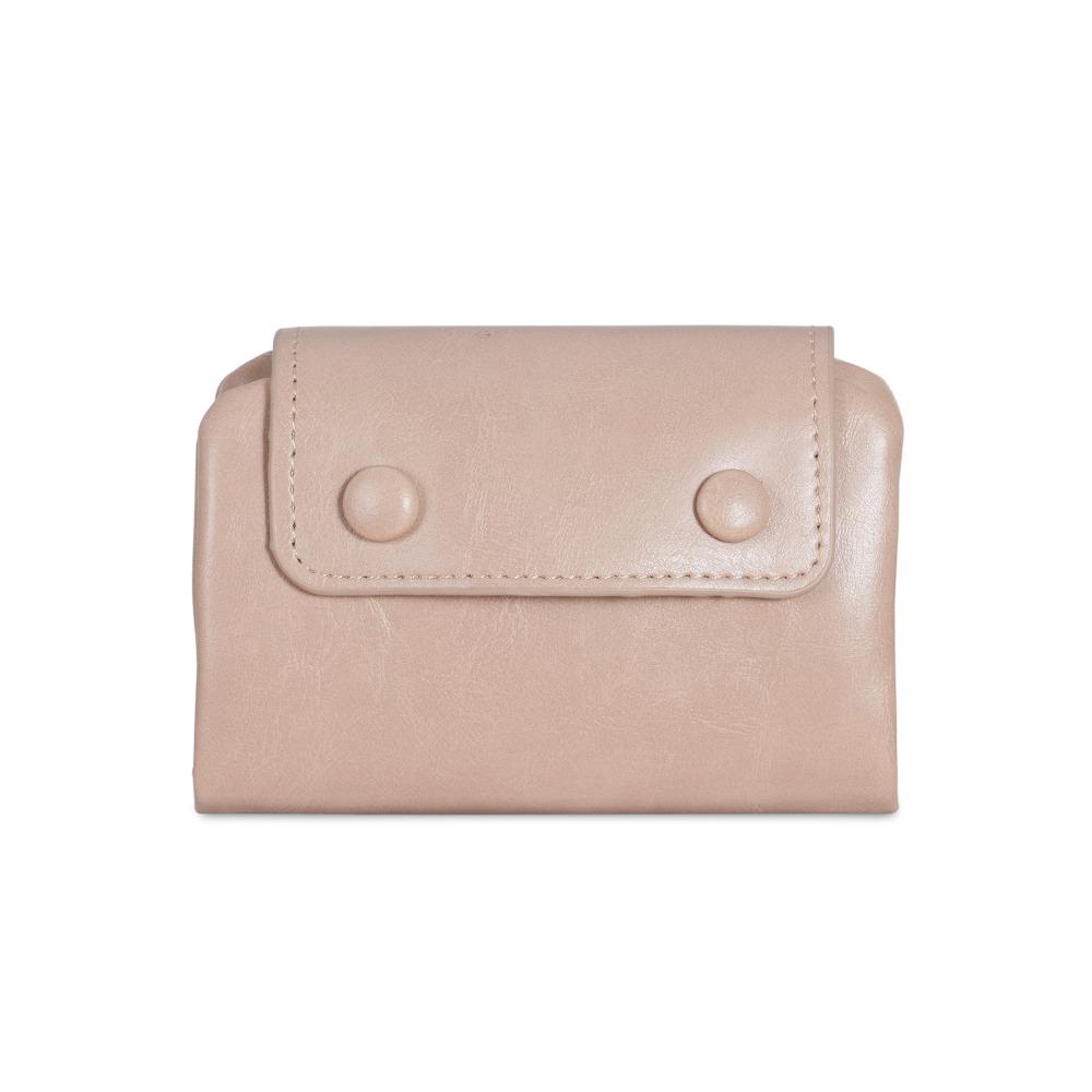 Multi-Functional Soft Leather Korean Wallet Multi-Card Slot PU Coin Purse Solid Color Compact Card Holder Daily