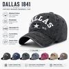 Retro 3D Letter Star Patch Baseball Caps Washed Distressed Hat Men Women Hip Hop Streetwear Casual Sun Hat Gorras Hombre