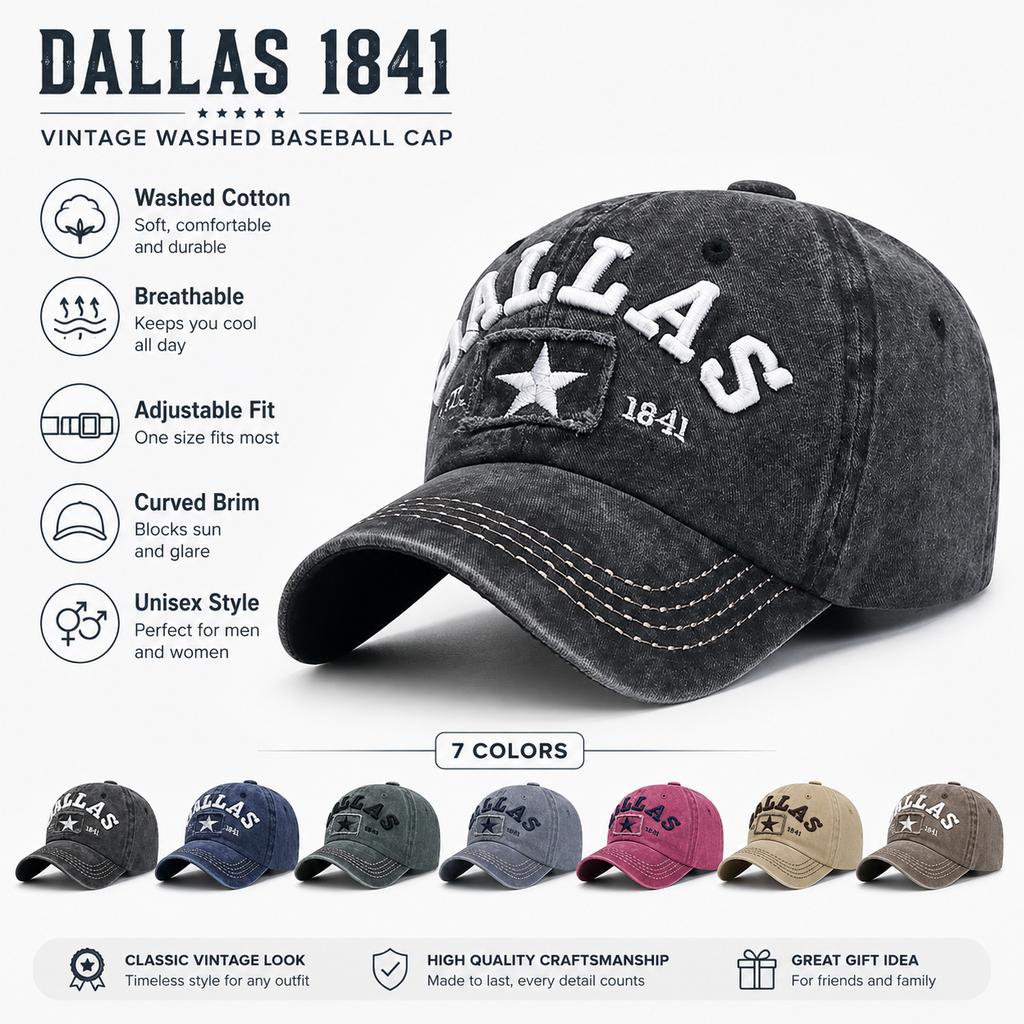 Retro 3D Letter Star Patch Baseball Caps Washed Distressed Hat Men Women Hip Hop Streetwear Casual Sun Hat Gorras Hombre