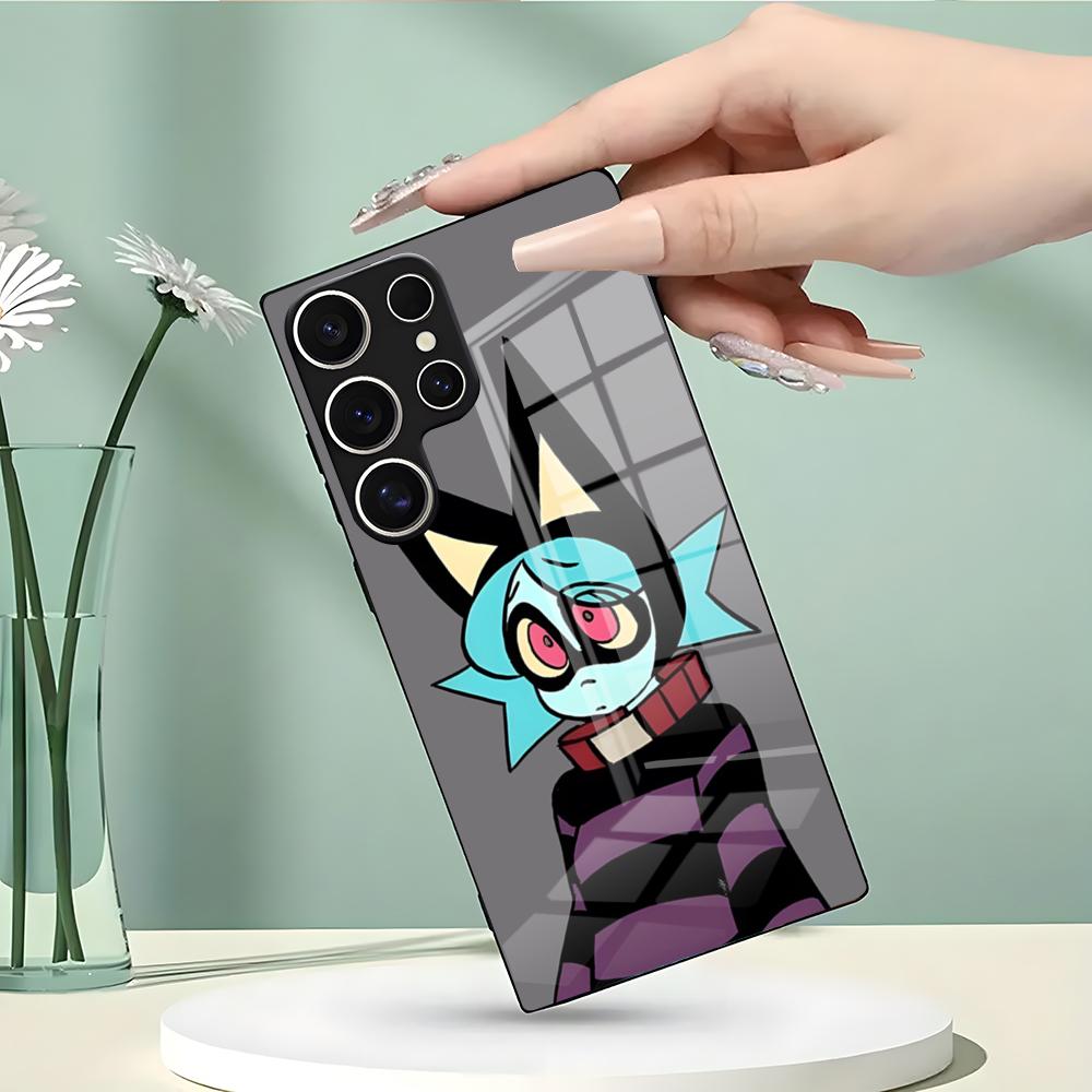 Animation P-Psychocuties Phone Case For Samsung S26 S25 Edge Ultra 23 22 21 20 Ultra Plus S24 Fe Glass Cover Galaxy S25 Plus