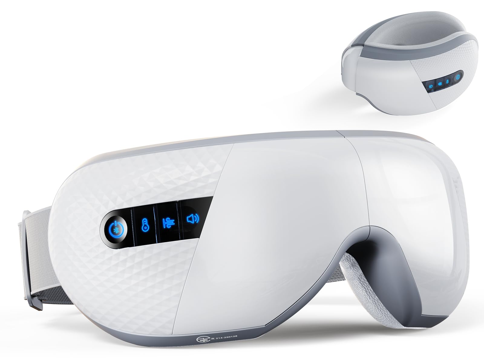

Anycee Eye Warmer Fully Hot eye air temperature and volume eye 3D eye hole by eye care Bluetooth music hot eye foldable and eye fatigue adjustable білий