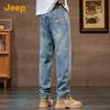 JEEP Men's Loose Straight-Leg Jeans