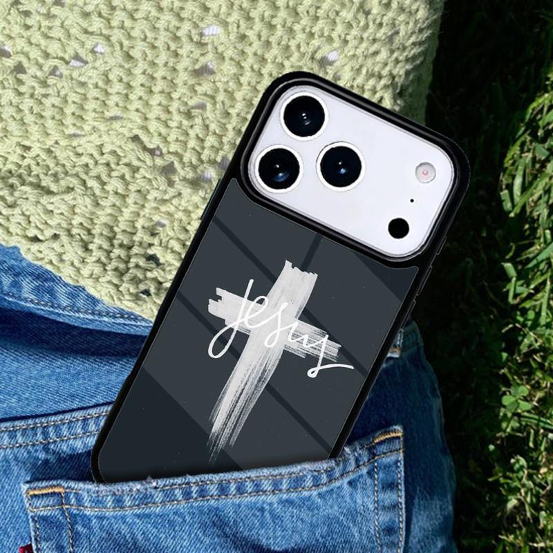 Faith Christian Religious Jesus soft phone case cover Compatible with for IPhone 17air 16e 15 14 13 12 11Pro Max 17 Air