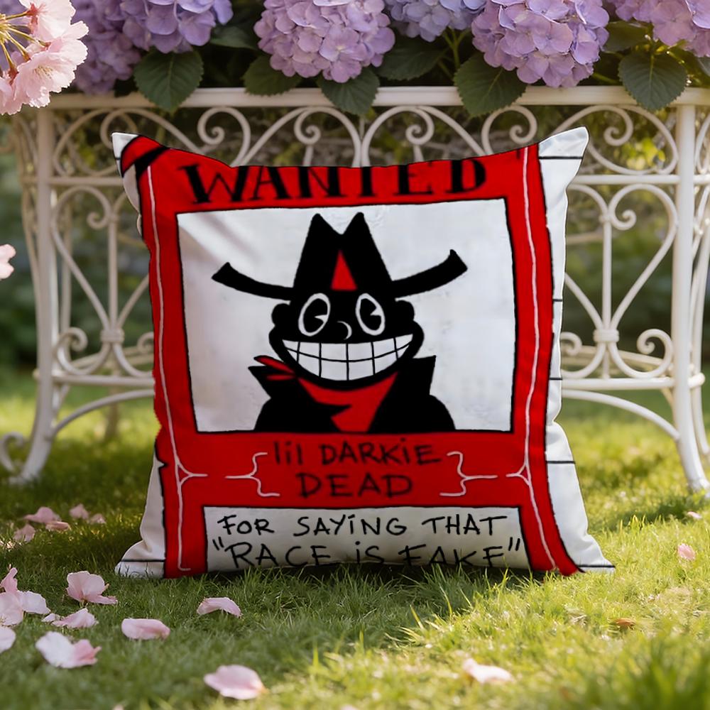 Lil D-Darkie Rapper Cushion Cover Home & Car Dual-Scene Pillow Cover: Reversible for Premium Comfort