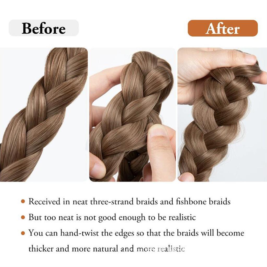 Adjustable Braided Hairband Headband for Effortless Stylish Hairstyles Hair Accesories Headwear for Weddings and Parties