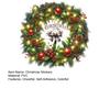 Christmas Ball Wreath Bow Wall Decals Removable PVC Stickers for Living Room Bedroom Self-Adhesive Holiday Decor