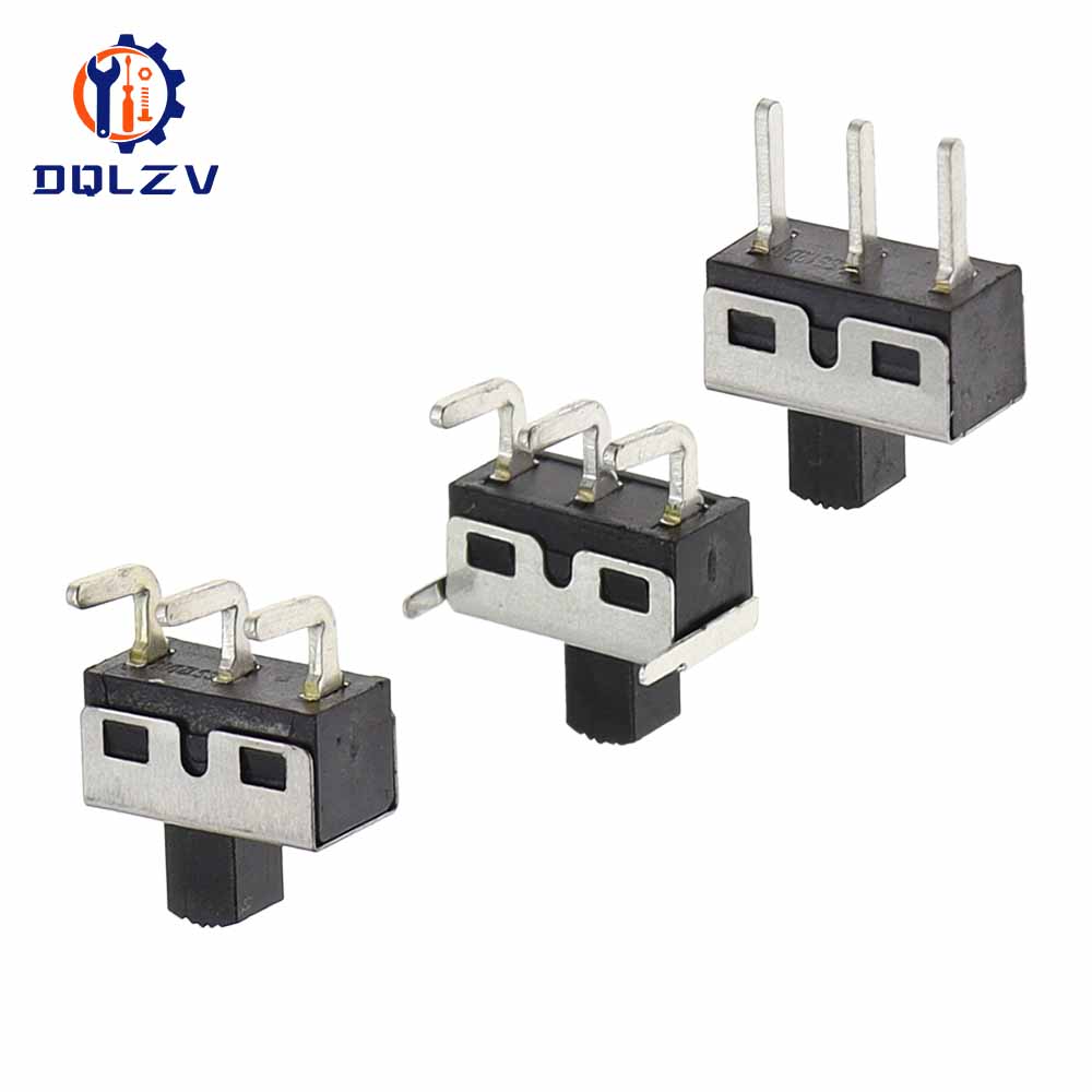 SS12D10 SS12D06 Toggle Switch Straight / Right Angle 3 Pin 1P2T Handle High Slide Toggle Switches