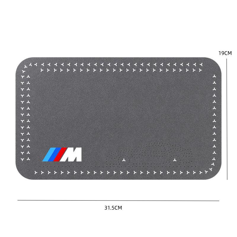 BBKA9 Car Armrest Box Height Pad Universal Leather Armrest Cushion For BMW M E30 E39 E46 E90 E93 E60 F10 M5 M6 M7 X4 X5 X1 accessories