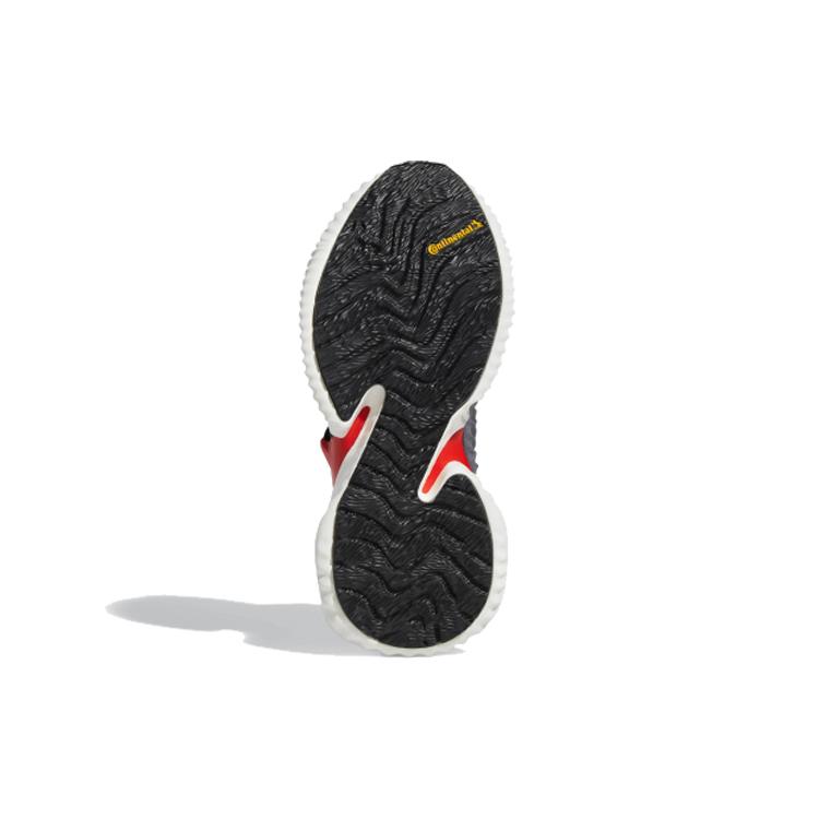 New Adidas Alphabounce Instinct CC J Low Top Kids' Running Shoes Gray Red Teenagers F36807