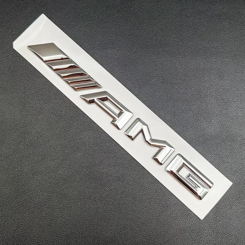 

AMG W220 For Benz Hot 3D ABS Chrome A45 Logo Body Kit Turbo 4MATIC Badge AMG Emblem Car Rear Star Sticker For Mercedes Benz A45