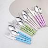 430 Stainless Steel Knife and Fork Set Dune Series Bistro Western Tableware Steak Knife and Fork Dessert Spoon and Fork