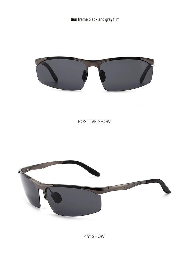 Men's Polarized Photochromic Sunglasses: Fashionable Night Vision & UV Eye Protection for Driving and Fishing