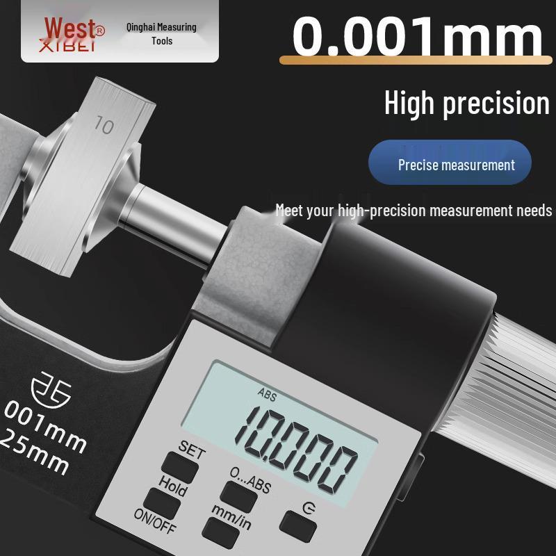 Blue Digital Disc Micrometer 0-25mm Gear Type