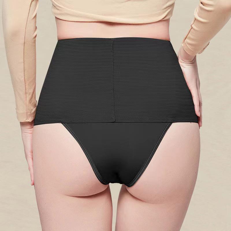 High-Waisted Tummy Control Shaping Pants - Women's Postpartum Waist Cincher, No Roll-Down, Plus Size Available