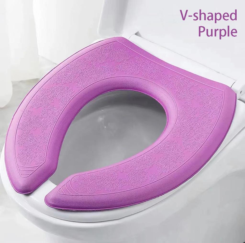 Zmywalna Nakładka na Sedes Wodoodporna Naklejka Poduszka z Pianki w Kształcie V Siedzisko Sedesowe Podkładka Przybór Łazienkowy Artykuły Domowe