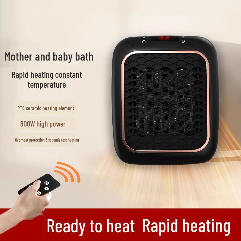 Compact Desktop Electric Fan Heater - Quick Heating, Energy Efficient
