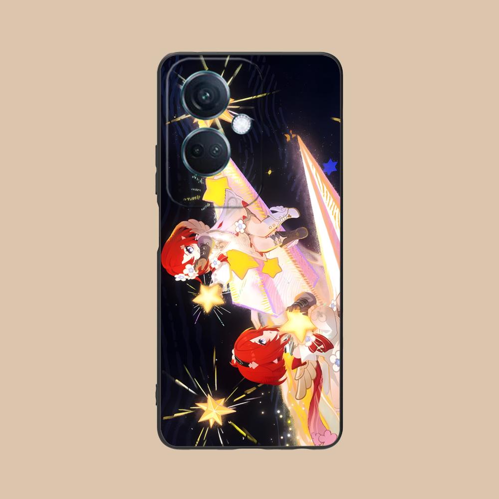 HSR Tribios Matte TPU Mobile Phone Case for OPPO Reno 14 13 12 11 10 9 8 7 6 5 F T Pro 5G Colorful Printing Cover