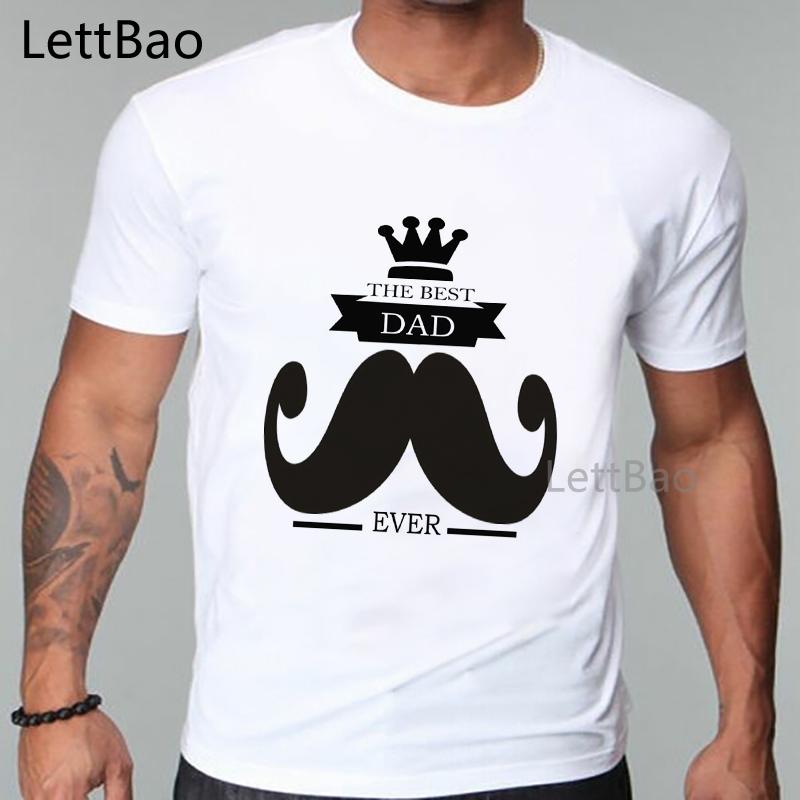 Happy Father Day T Shirt Men Kawaii Cartoon T Shirt Best Dog Dad Ever Print