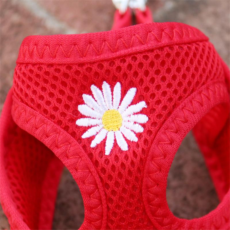 Mesh Small Dog Harness And Leash Set Puppy Cat Vest Harness For Pug Chihuahua Arnes Perro Cat Dog Harness Vest
