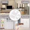 Cupboard Door Kitchen Hinge Repair Kit Plate Fixing Screws Cabinet Durable Tool