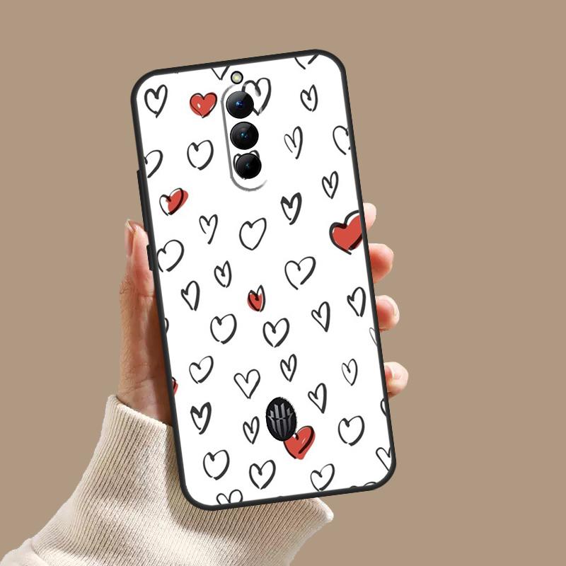 Heart Cartoon Girls Case For ZTE Nubia Red Magic 10S 9S 8S 8 9 10 11 Pro Plus 6 7 6S 7S Pro 5G 6R 10 Air Cover