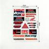 Fashion Laser For Honda Reflective Motorcycle Stickers Waterproof Vinyl Decals For Motorbike Helmet Fuel Tank Bike PH2