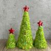 Christmas Christmas Desktop Ornaments Christmas Gifts Colorful Dot Design Cute Plush Christmas Tree Exquisite 3PCS/Set
