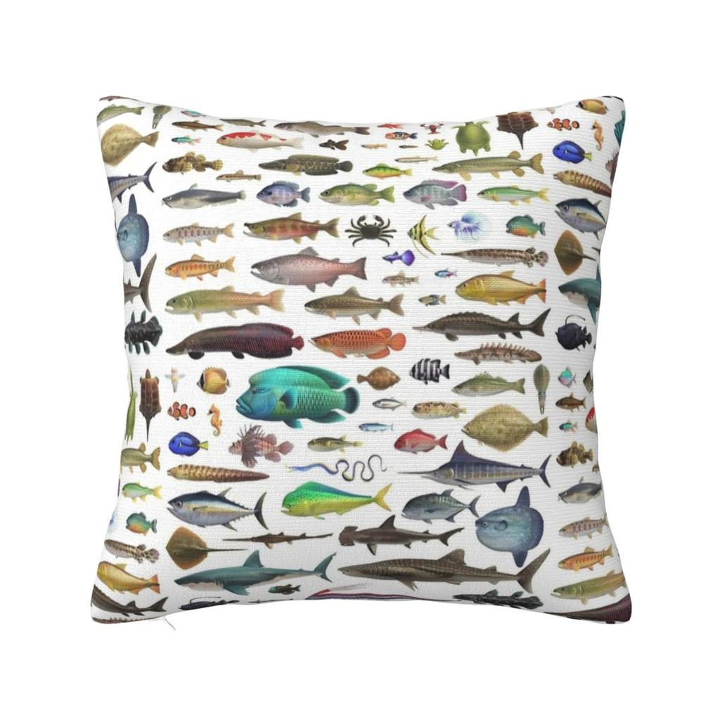 Povlak na polštář Vintage design pstruha Ryby Povlak na polštář Kreslené ryby Povlak na polštář Do kanceláře Auta Domů Dekorativní povlaky na polštáře