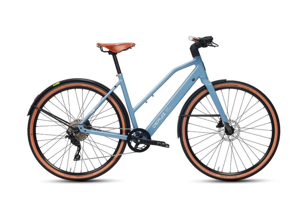 Electric Bicycle DERUIZ Turmali-Premium s 28"250W Motor City EBike ,58cm Frame, 360Wh Battery,Max  Range 110km Load 130kg
