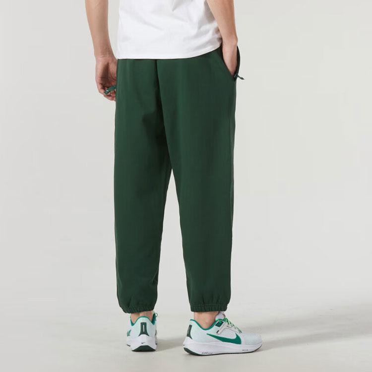 Nike Solid Color Logo Jogger Knit Pants Men Bottoms Green DX1365-323