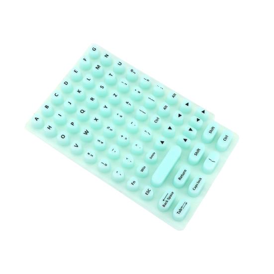 70 Pcs Keyboard Sticker for Long Nails Universal Nail Art Keyboard Bubbles Self-Adhesive Silicone Typing Keycaps for Office Girls Gaming