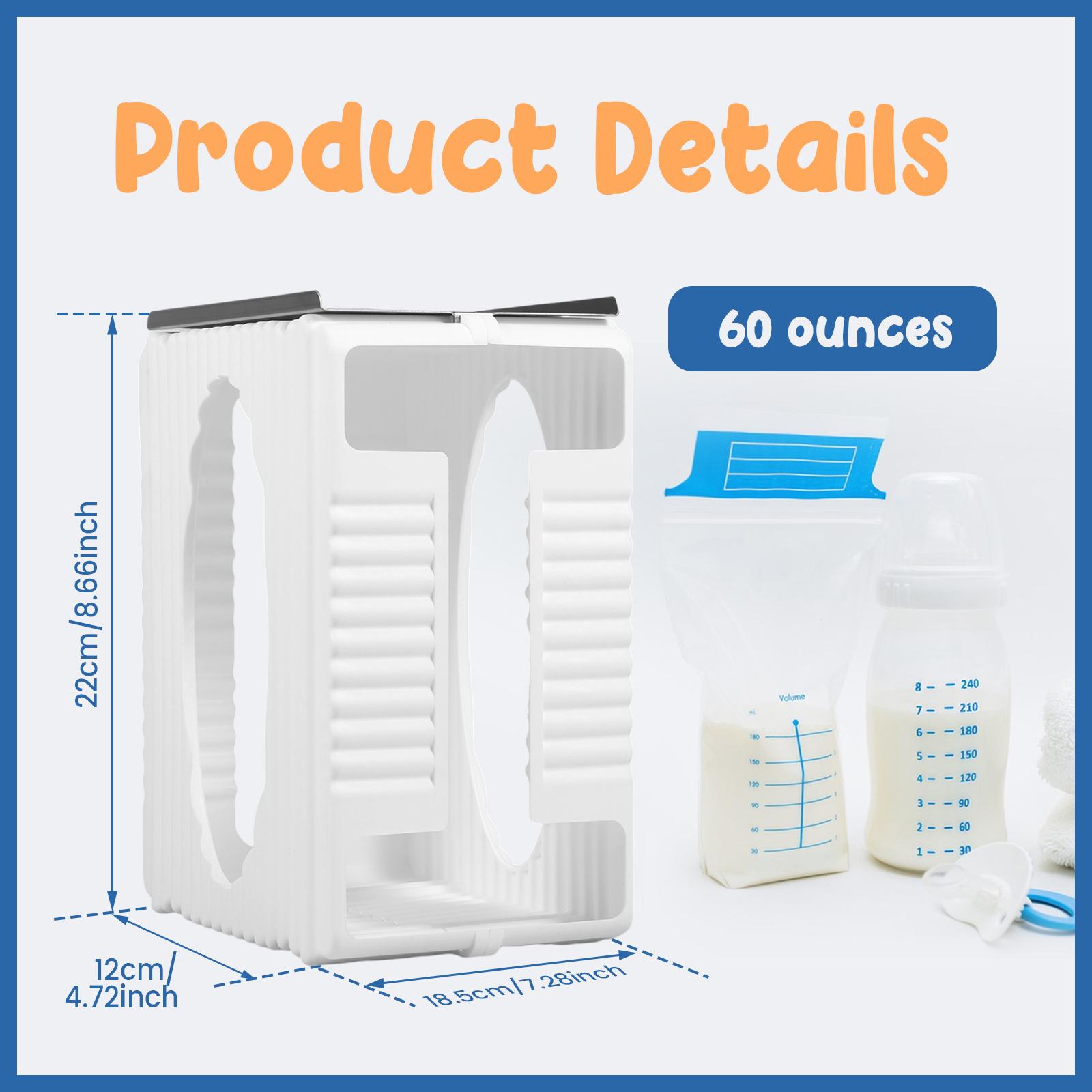 

Breastmilk Storage Container Health Milk Freeze Organizer Breast Milk Storage Tower with Tray Reusable Breastfeeding Accessories 12x18.5x22 cm