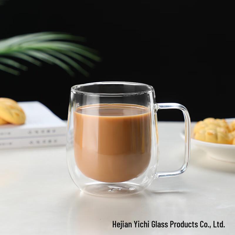 Shangqi Double-Layer High Borosilicate Glass Cup with Handle