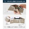 NEESE Optimal Solution Minimalists Japanese Company Planning Domestic Support. Stores bills without folding. Genuine Leather Mini Wallet Tri-fold Coin