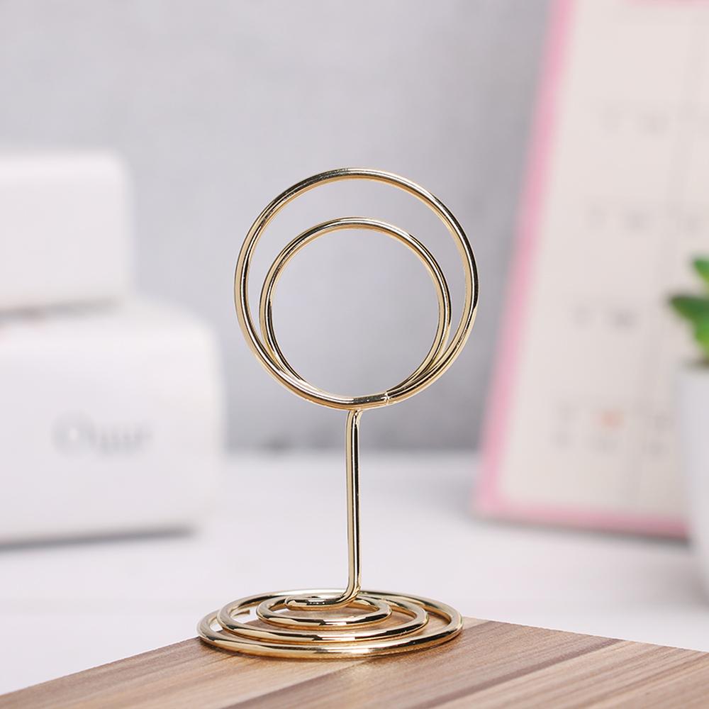 Wedding Supplies Paper Clamp Rose Gold Clamps Stand Photos Clips Table Numbers Holder Place Card