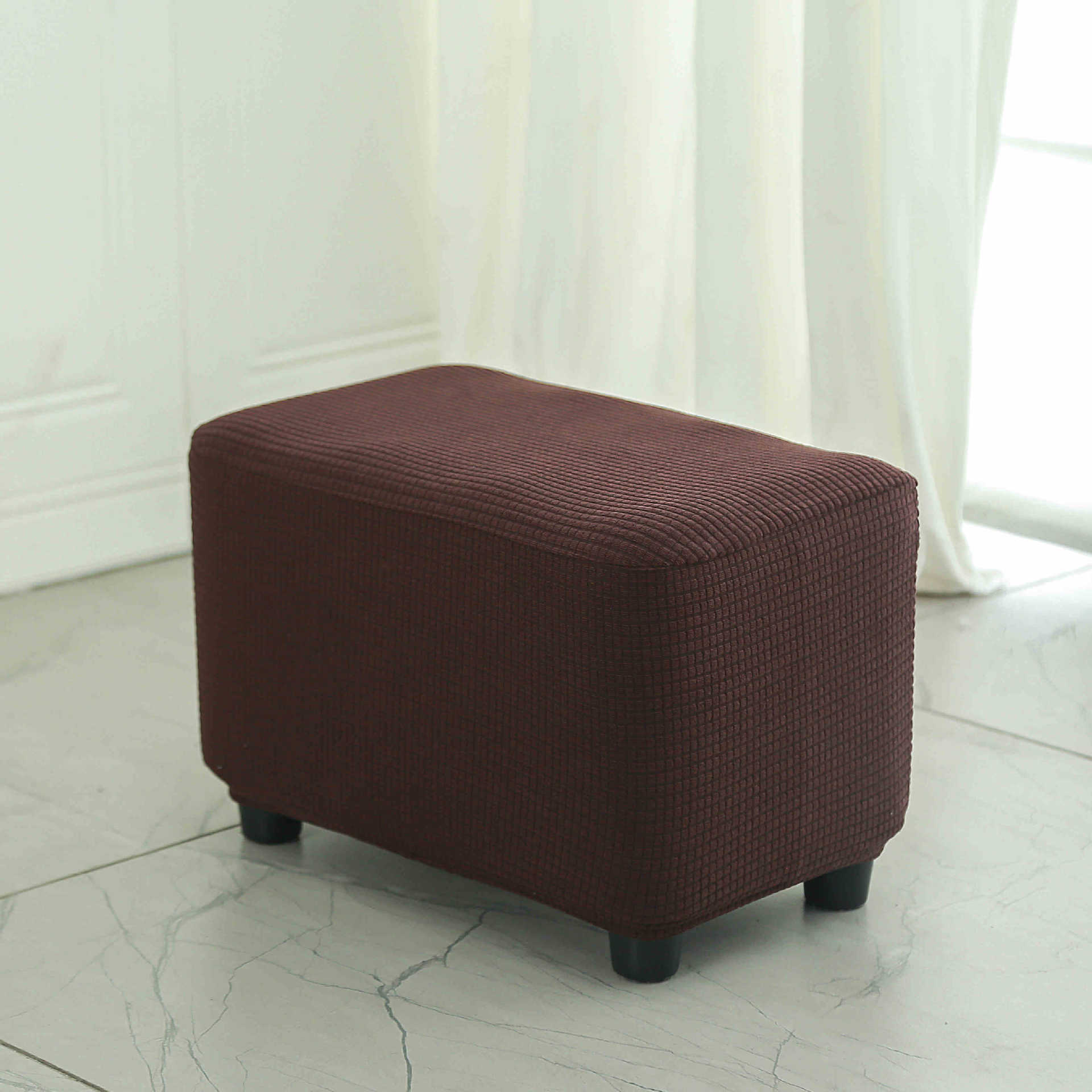 

Home Use Shoe Changing Stool Cover Storage Stool Cover Can Sit In Cloakroom Rectangular Stool Cover Bedroom Stool Cover 37*22*19cm