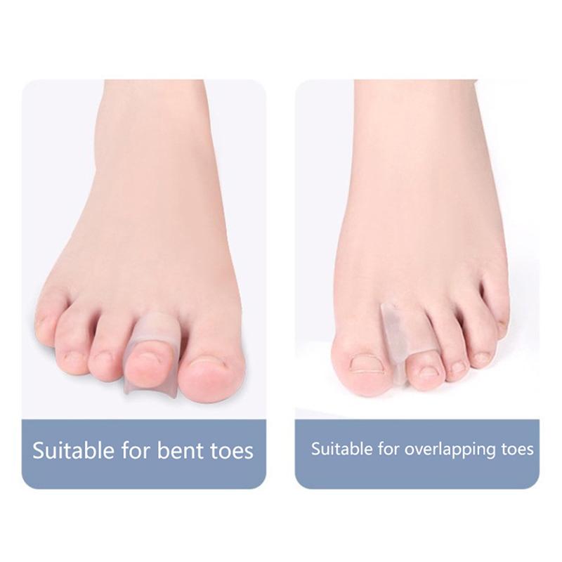 1Pair Soft Silicone Gel Toe Separator Hallux Valgus Bunion Thumb Correct