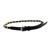 Pu Sophisticated Black Waist Belt With Sleek Chain Detailing For 2023 Style Autumn
