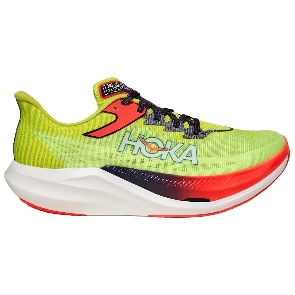 HOKA ONE ONE Rocket X 3 Breathable Running Shoes Unisex Neon Green 1168724-NZS