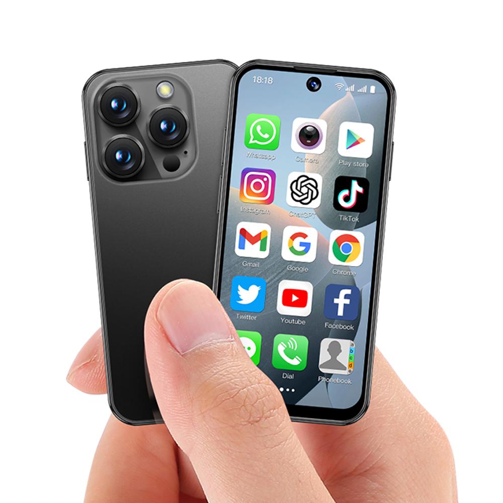 Soyes XS19 3G Mini Smarttelefon 3,88 tommers HD-skjerm MTK6580 Dual SIM Dual Standby 5 MP Bakkamera 2000 mAh Batteri Android 10.0 Bærbar Mobiltelefon