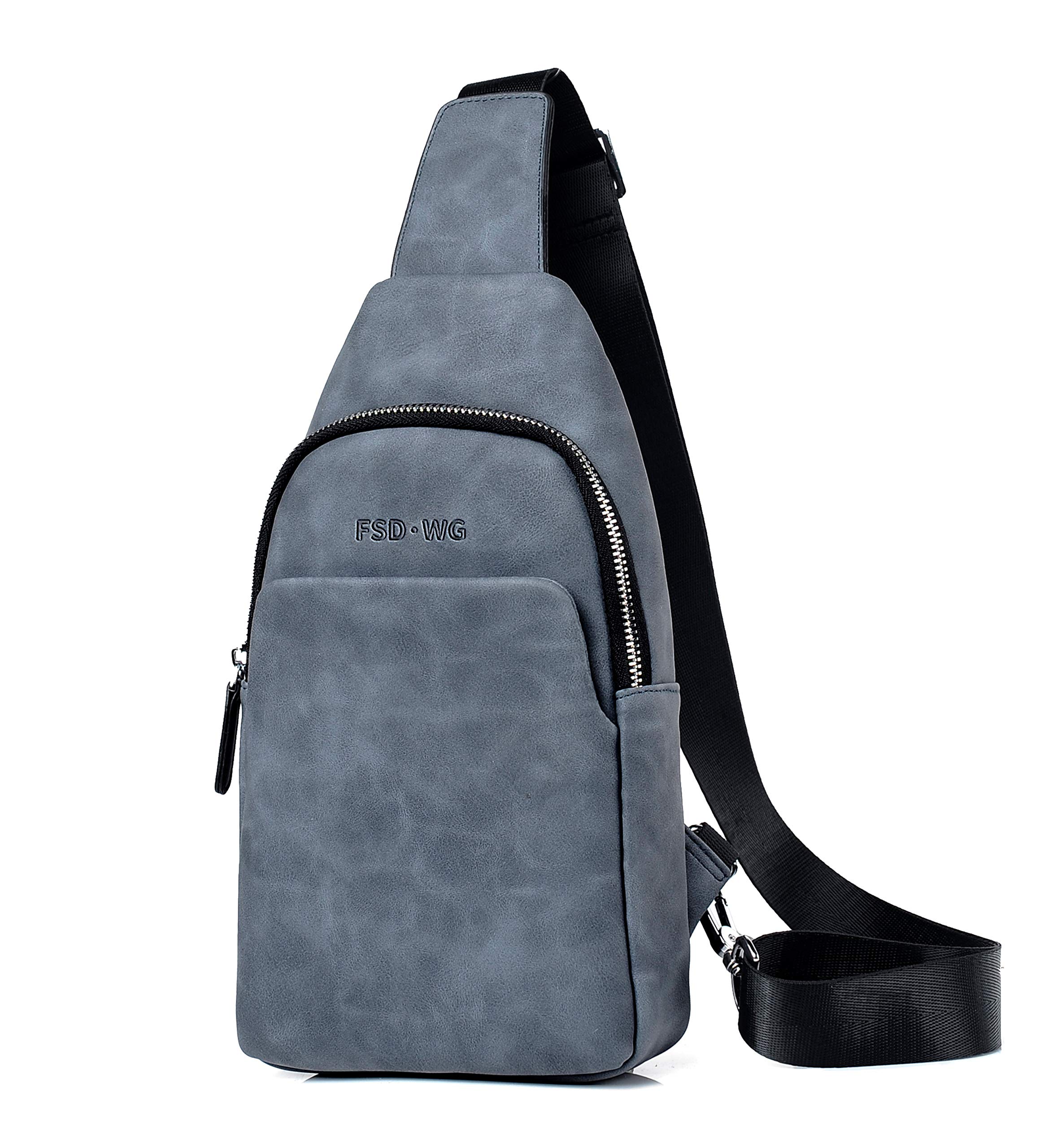 

FSDWG Кожаная сумка кроссбоди большая, популярный бренд, вместительная, двусторонняя, водонепроницаемая, [оригинал]