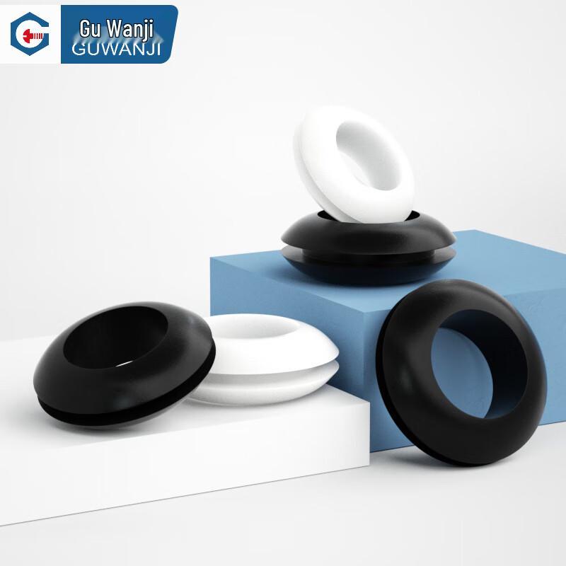 GUWANJI Rubber Double-Sided Wire Grommet 35mm Inner Diameter чёрный